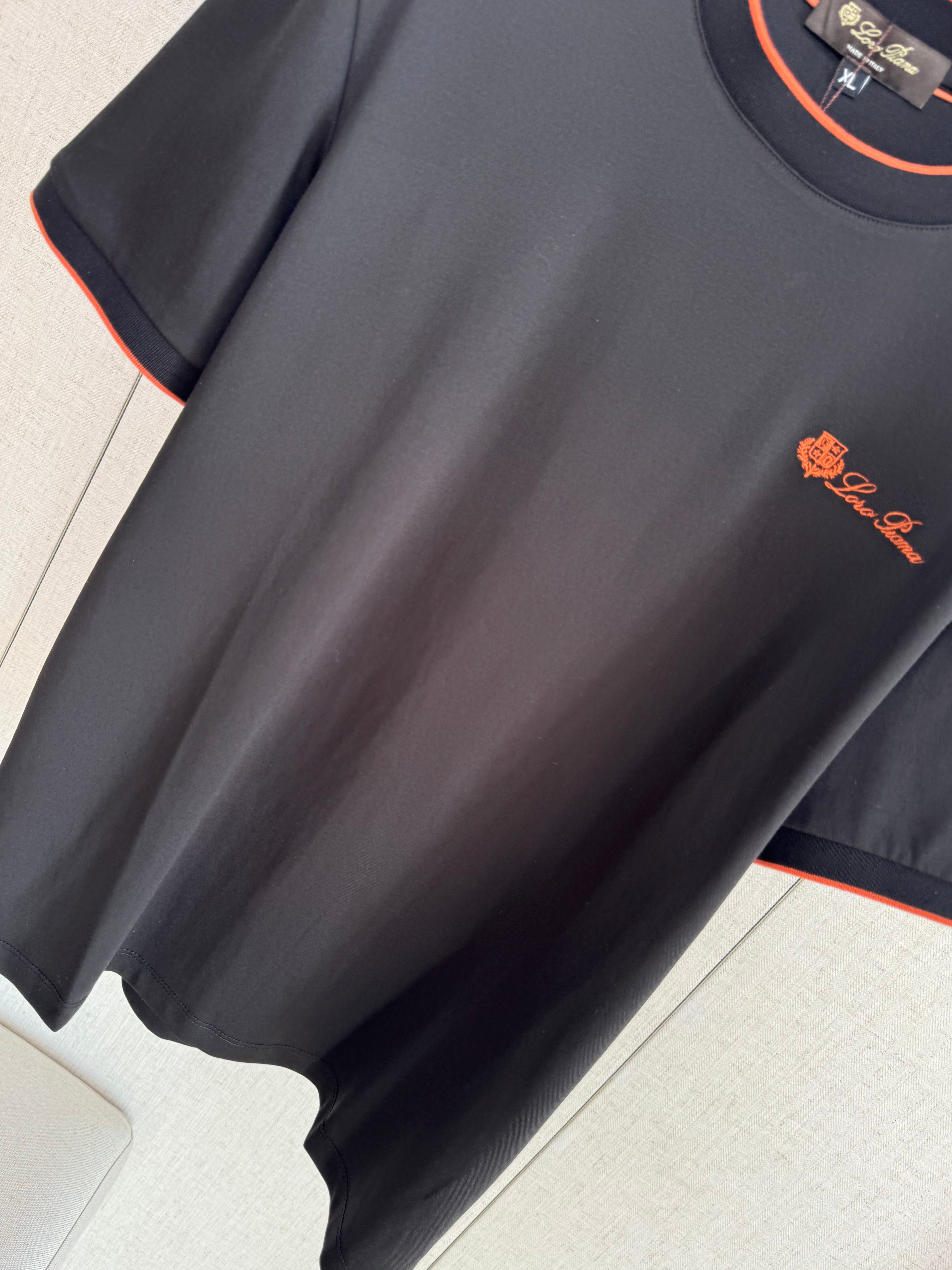 Loro 25fw embroidered t-shirt