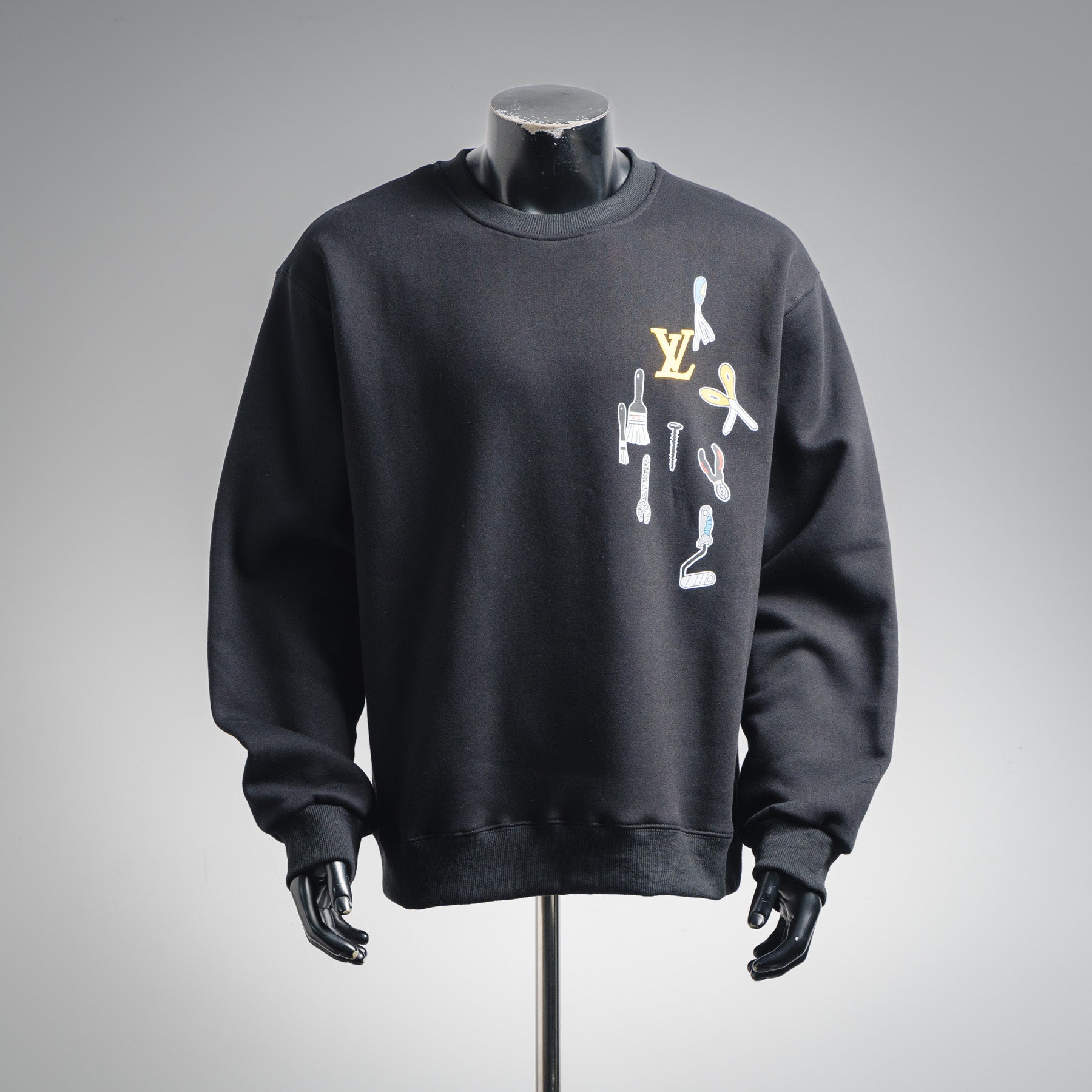 Louis 25fw printed sweatshirt