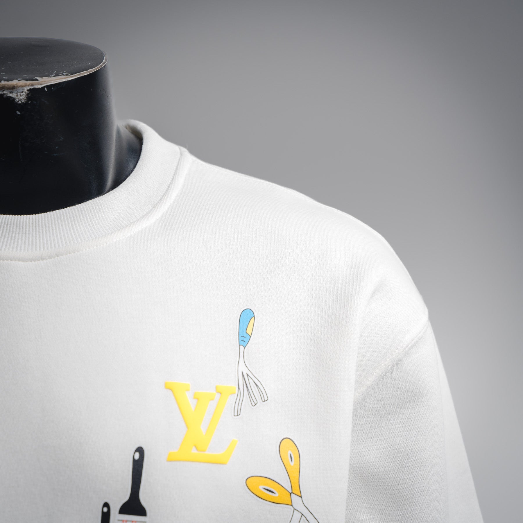 Louis 25fw printed sweatshirt