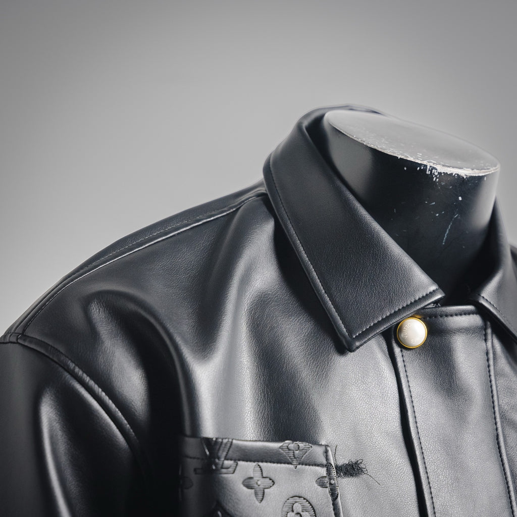 Louis 25fw leather jacket