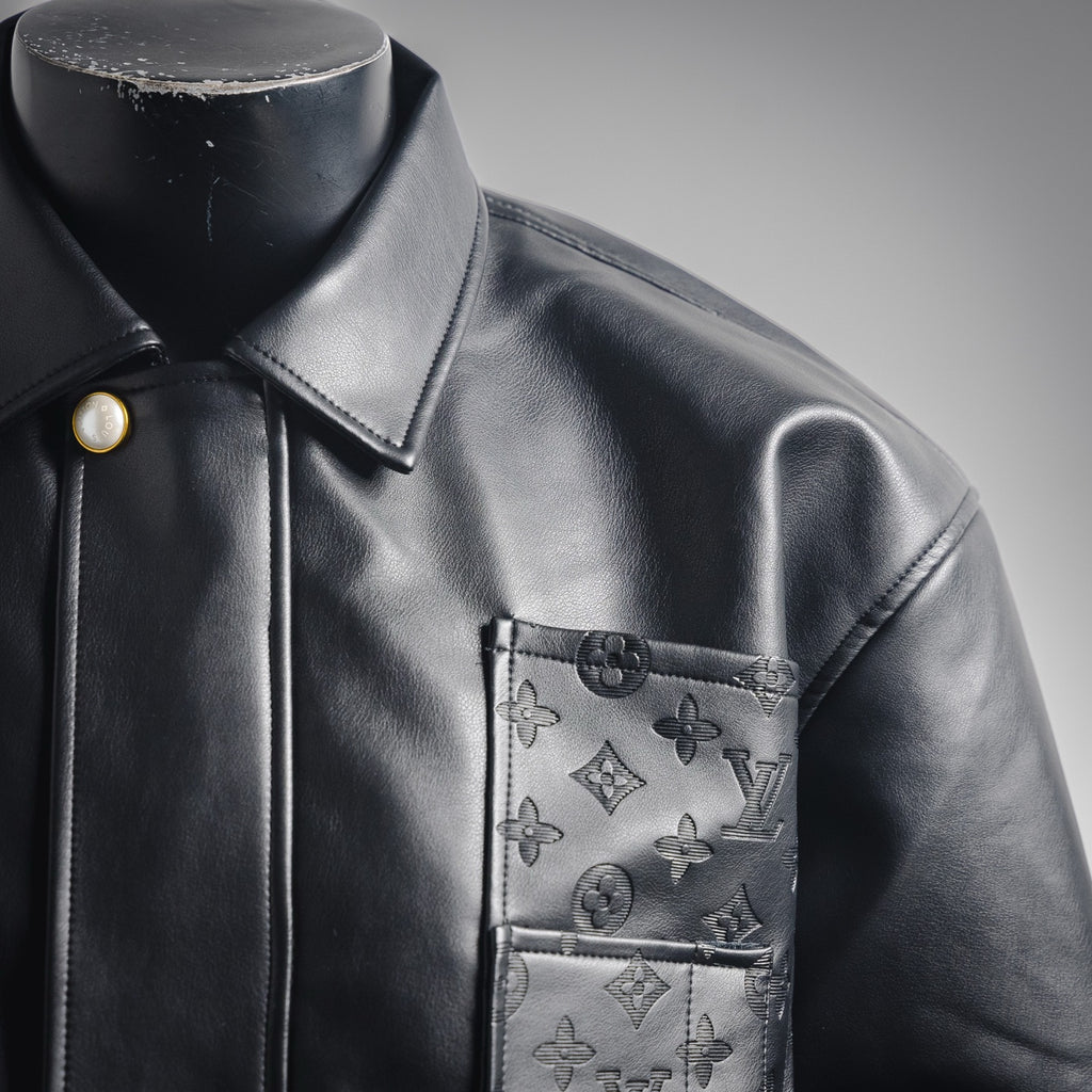 Louis 25fw leather jacket