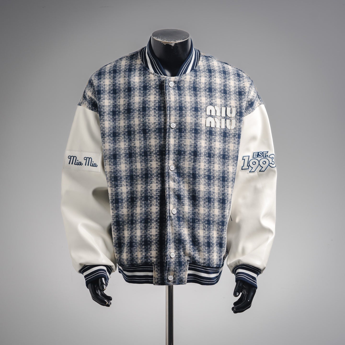 Miu 25fw splicing jacket