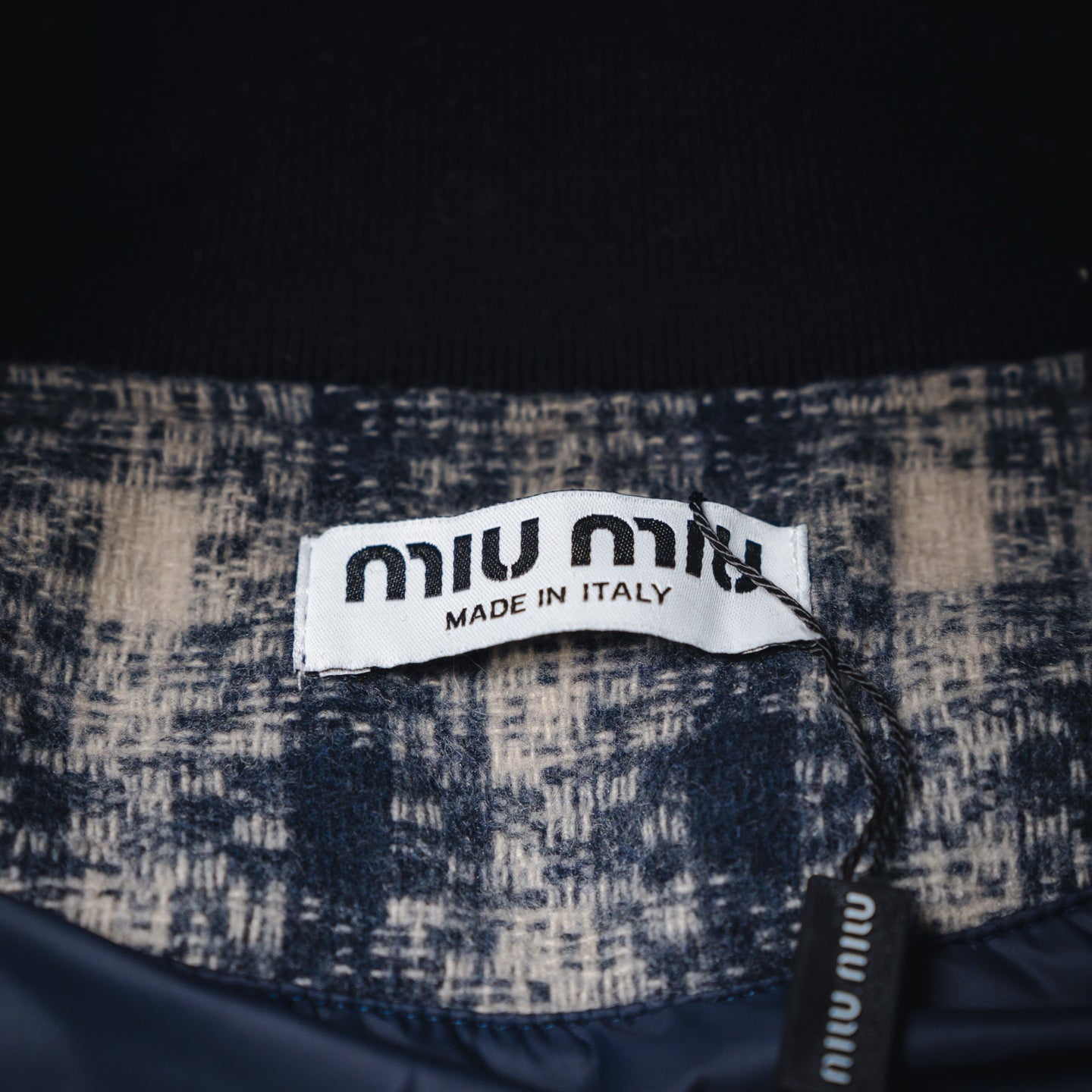 Miu 25fw splicing jacket