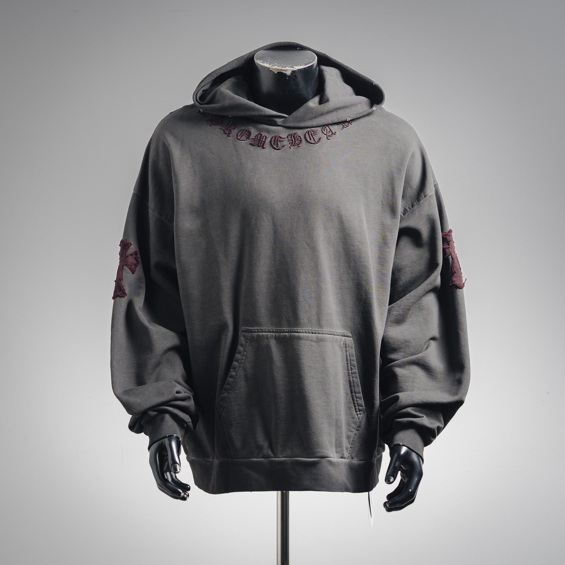 Chrome 25fw embroidered hoodie