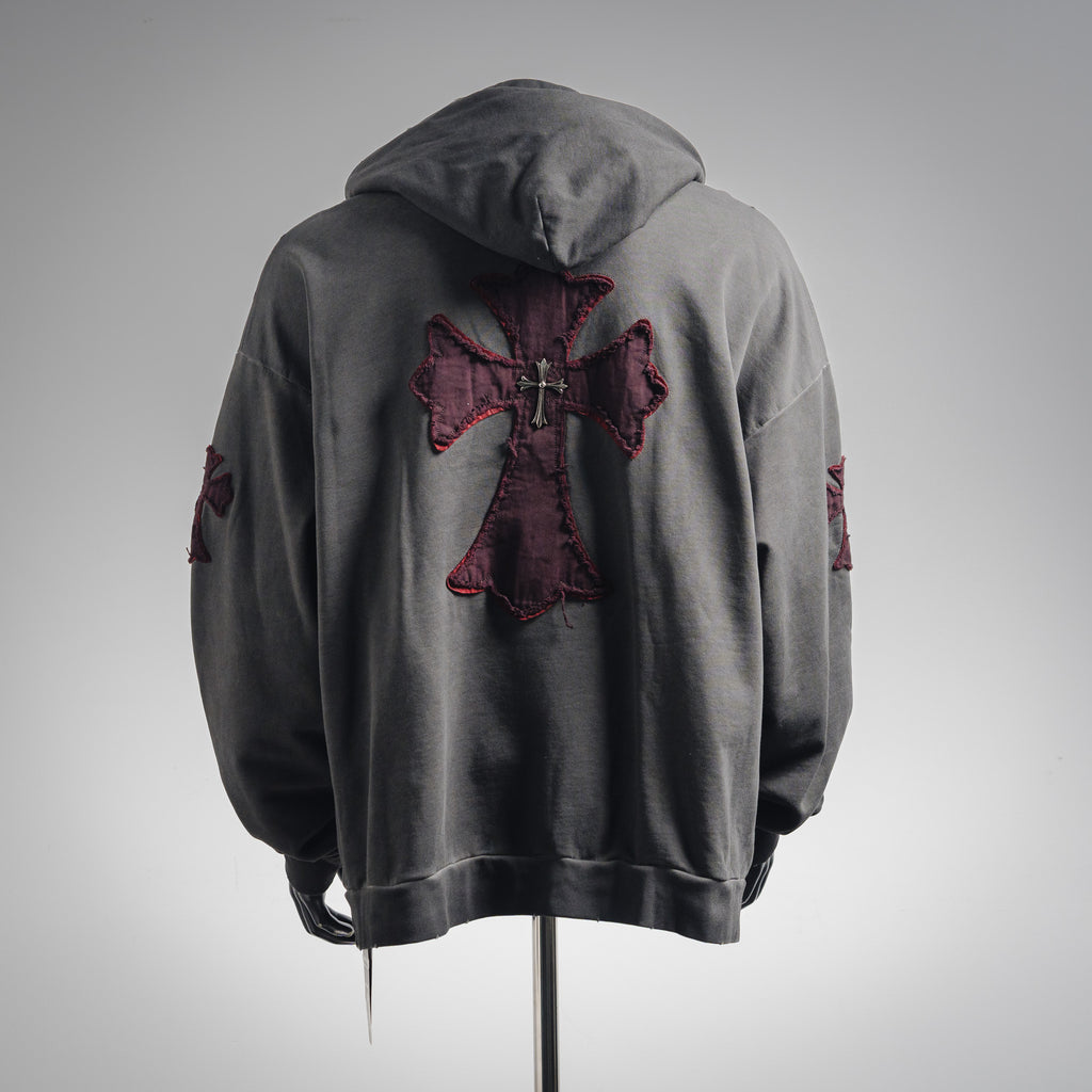 Chrome 25fw embroidered hoodie