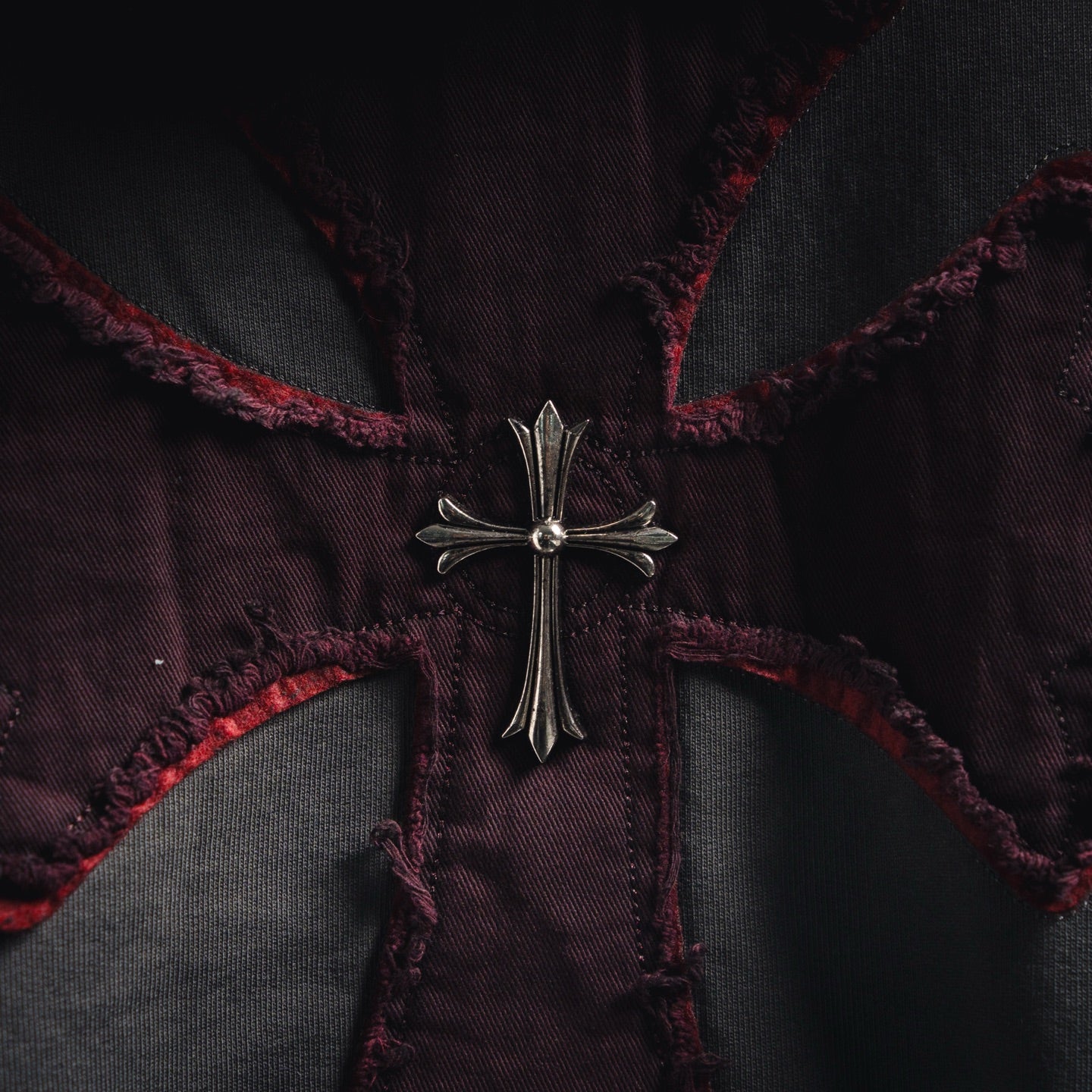 Chrome 25fw embroidered hoodie