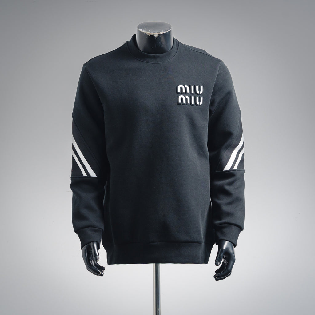Miu 25fw jacquard sweatshirt