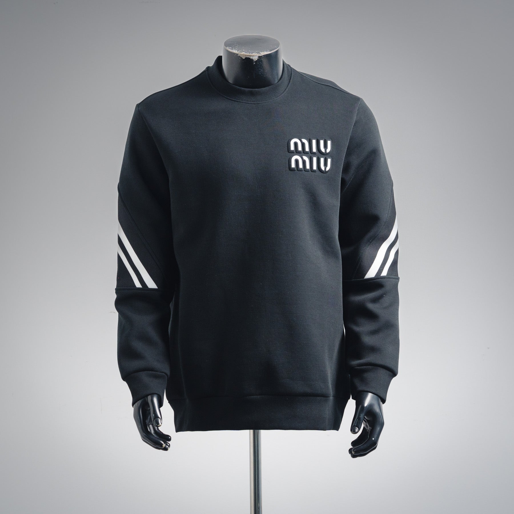 Miu 25fw jacquard sweatshirt