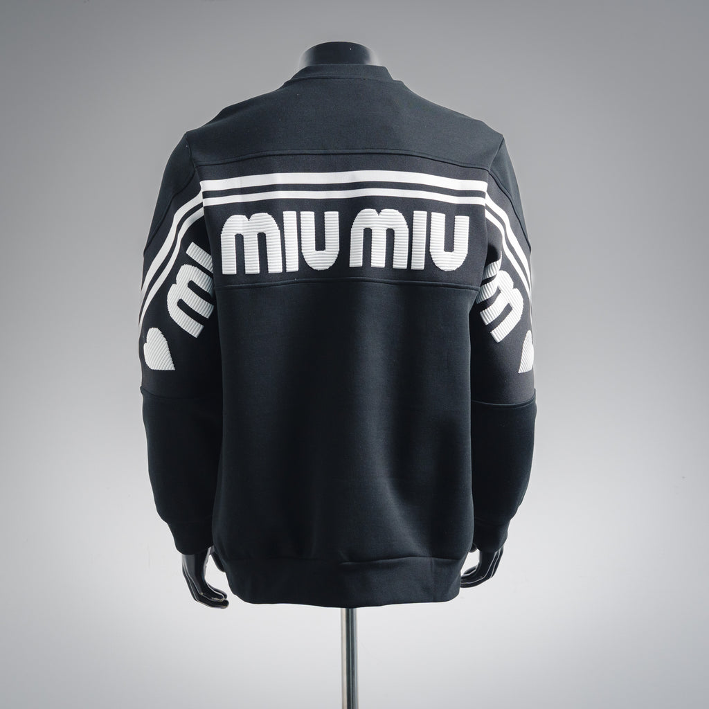 Miu 25fw jacquard sweatshirt