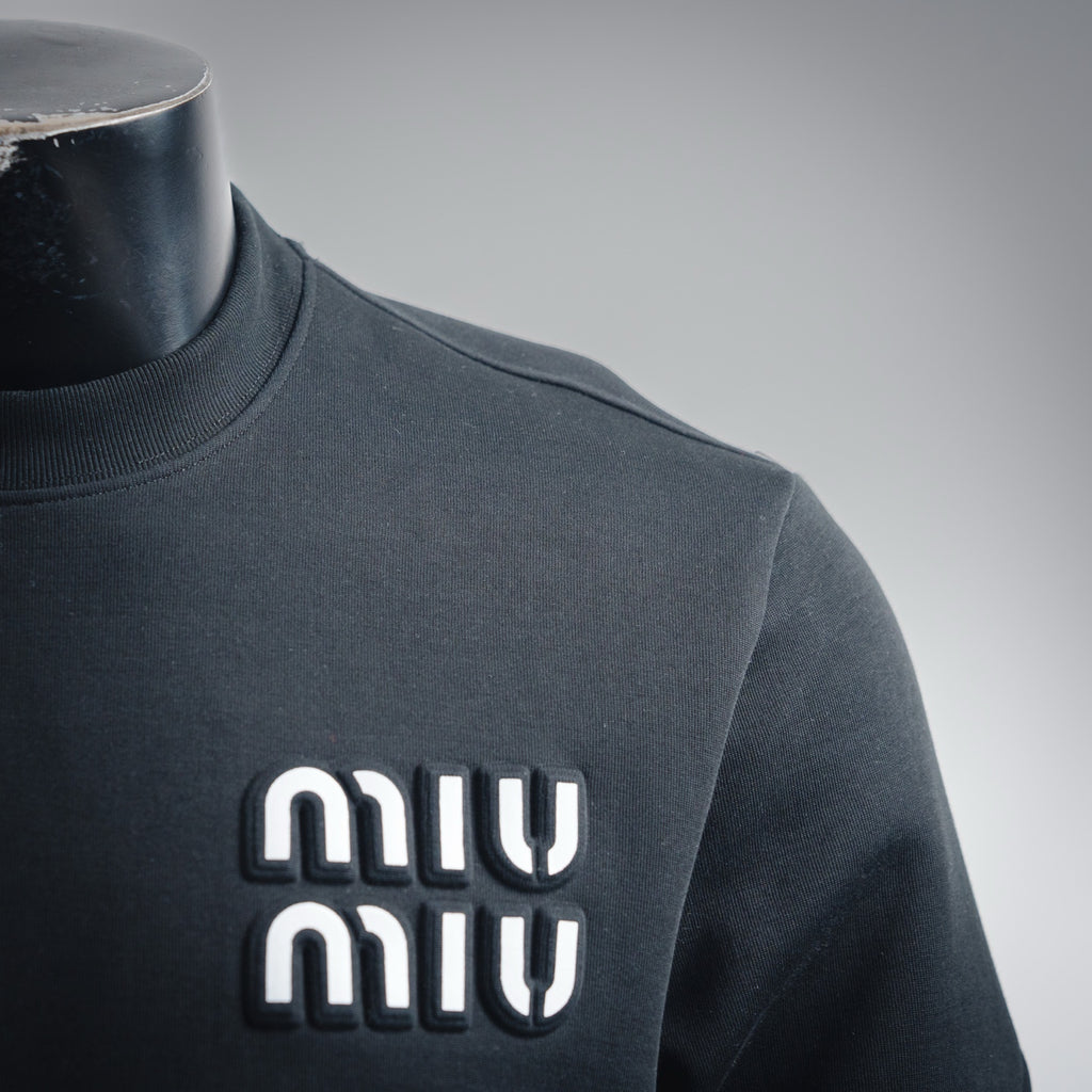 Miu 25fw jacquard sweatshirt