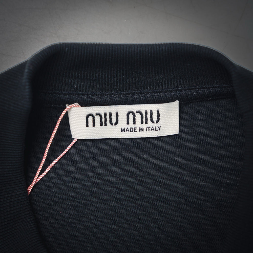 Miu 25fw jacquard sweatshirt