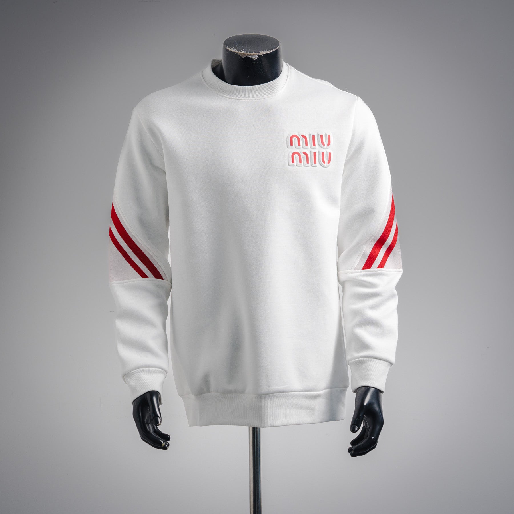 Miu 25fw jacquard sweatshirt