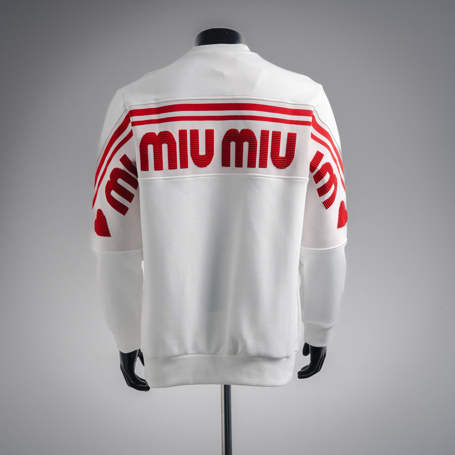 Miu 25fw jacquard sweatshirt