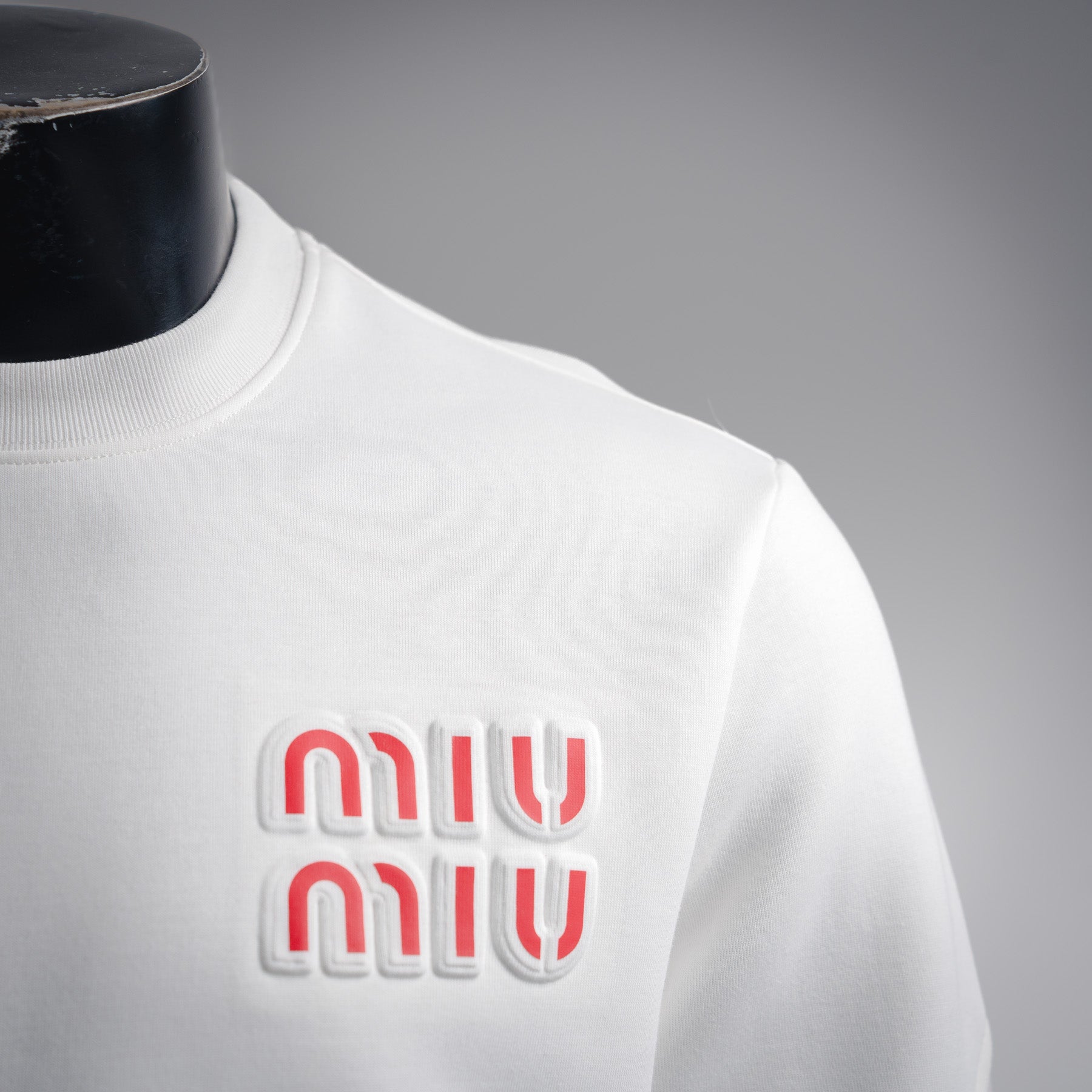 Miu 25fw jacquard sweatshirt