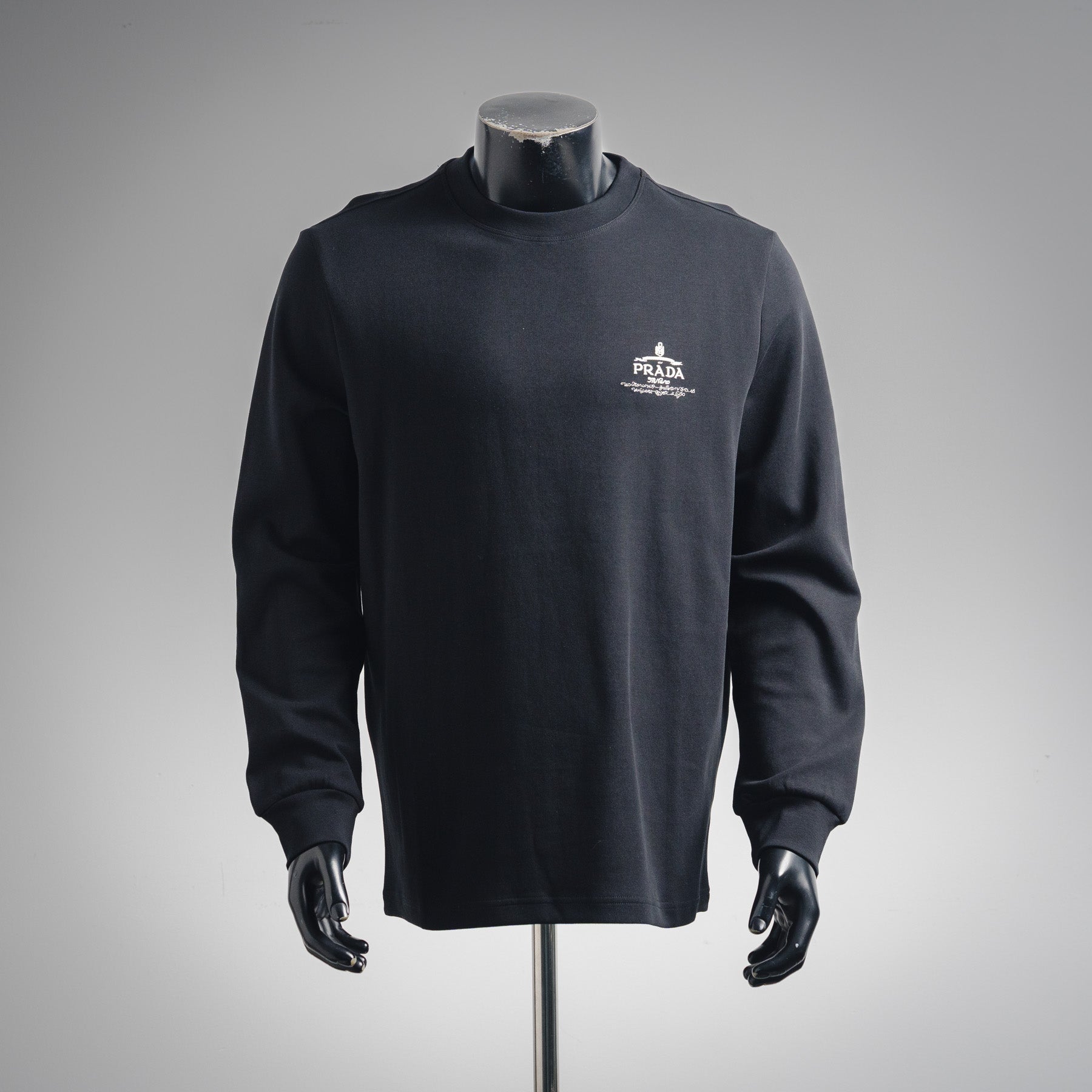 Pra 25fw embroidered sweatshirt