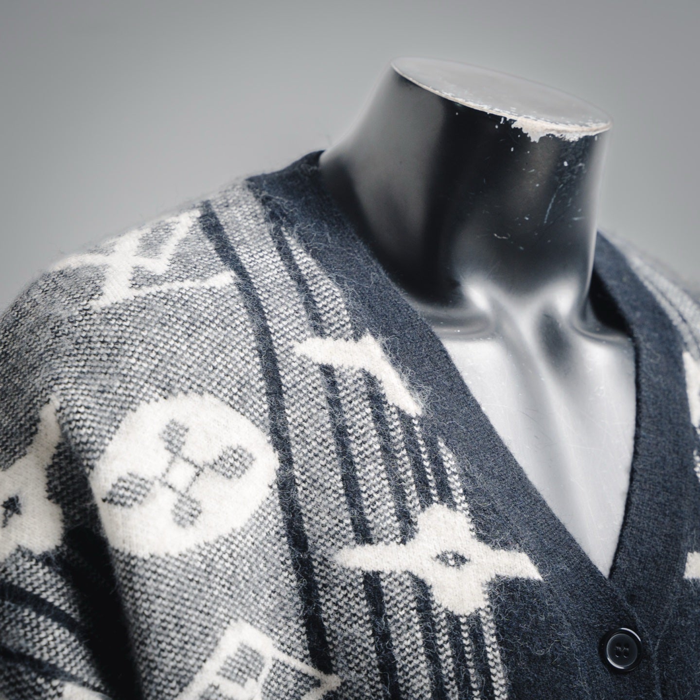 Louis 25fw jacquard cardigan