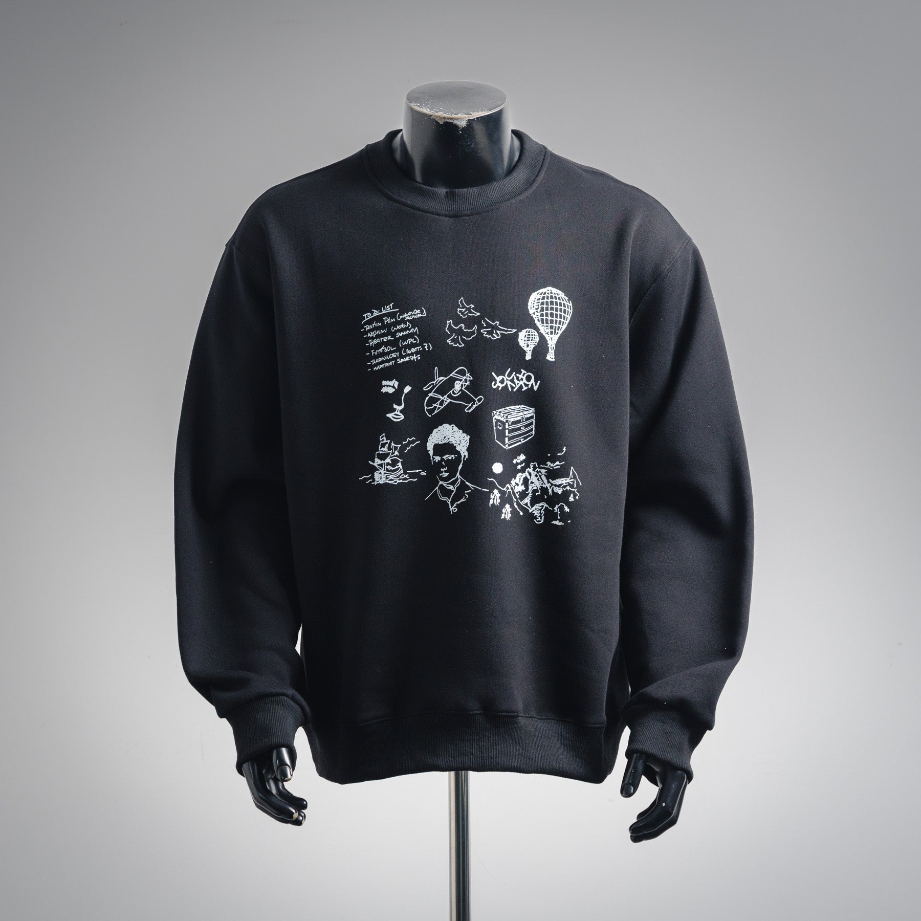 Louis 25fw printed sweatshirt