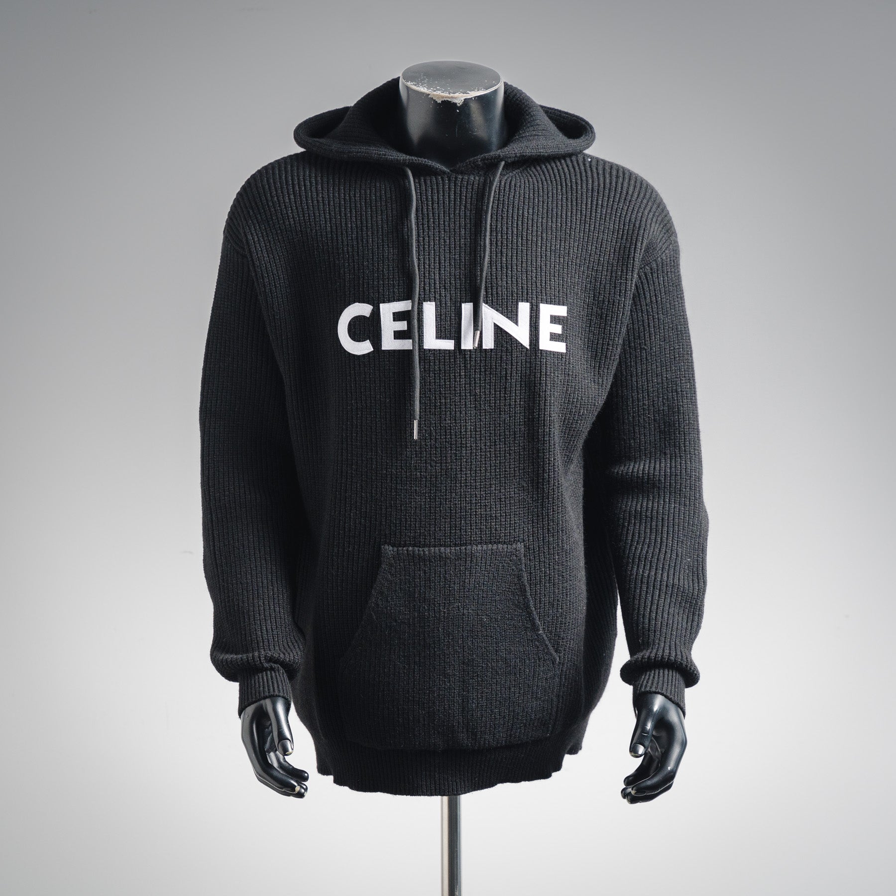 Cel 25fw knitted hoodie