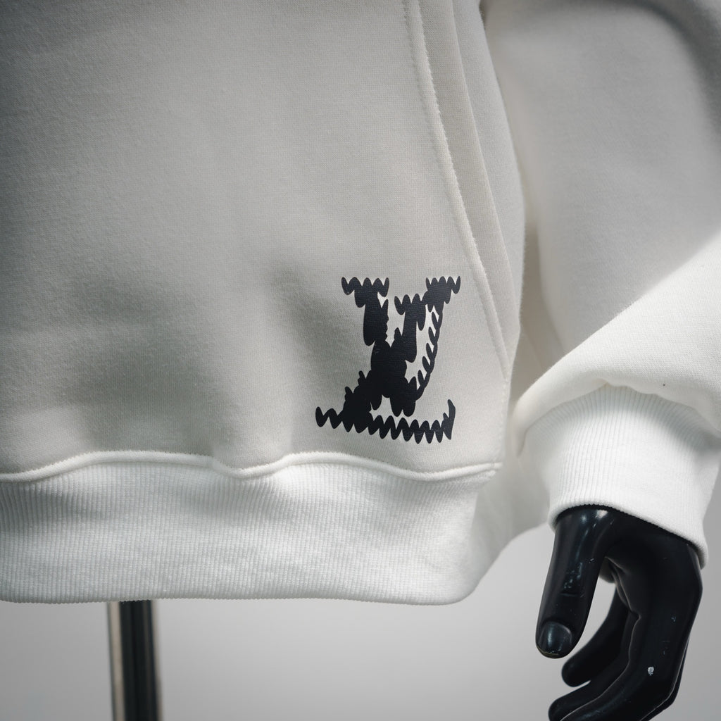 Louis 25fw printed hoodie