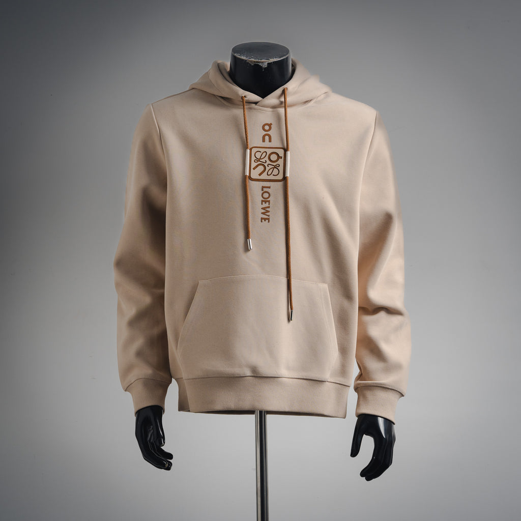 Loe 25fw printed hoodie