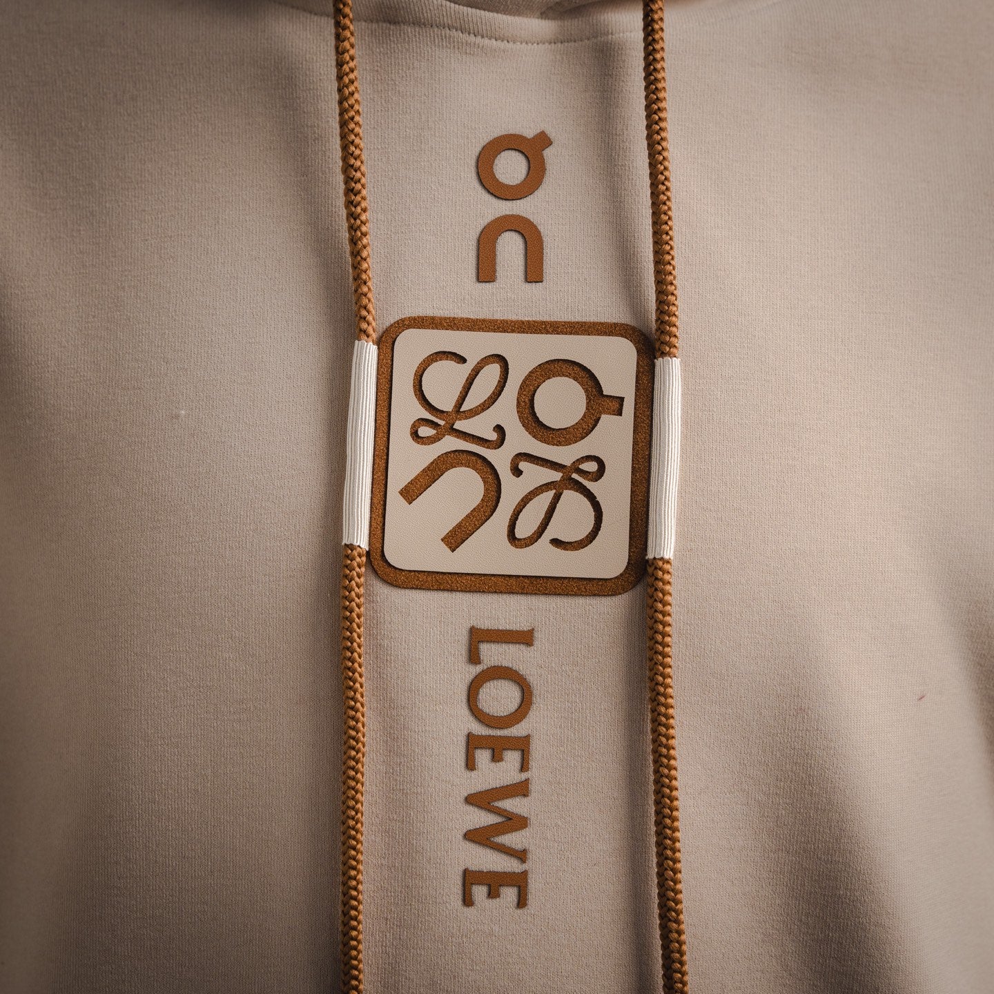 Loe 25fw printed hoodie