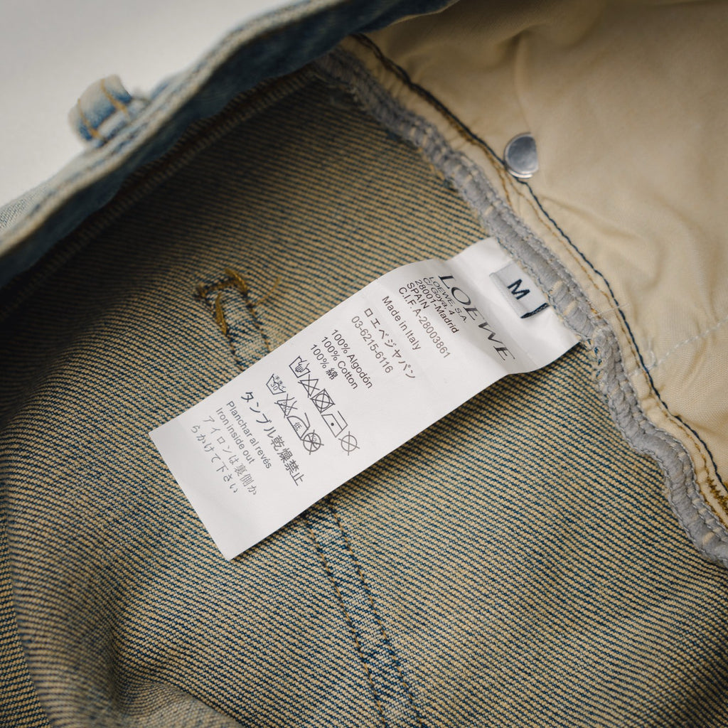 Loe 25fw embroidered jeans