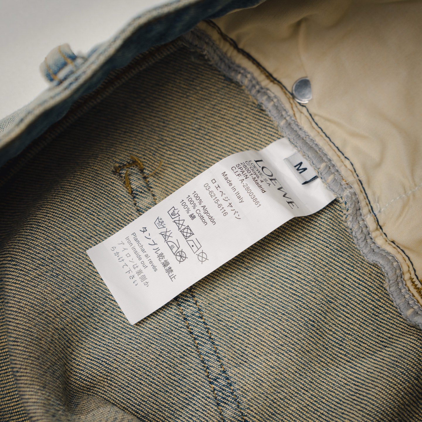 Loe 25fw embroidered jeans