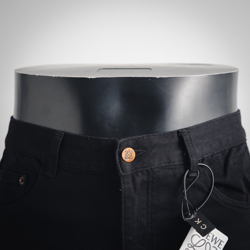 Loe 25fw embroidered jeans