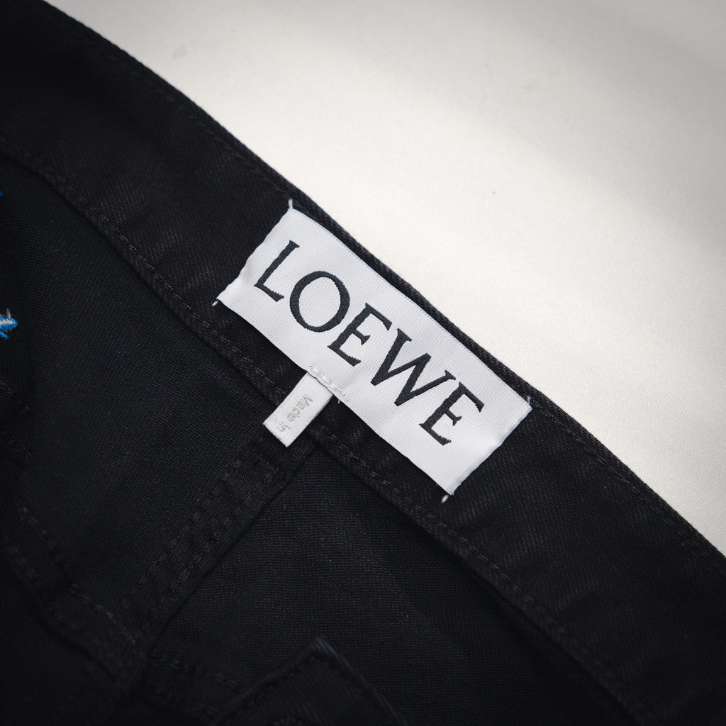 Loe 25fw embroidered jeans