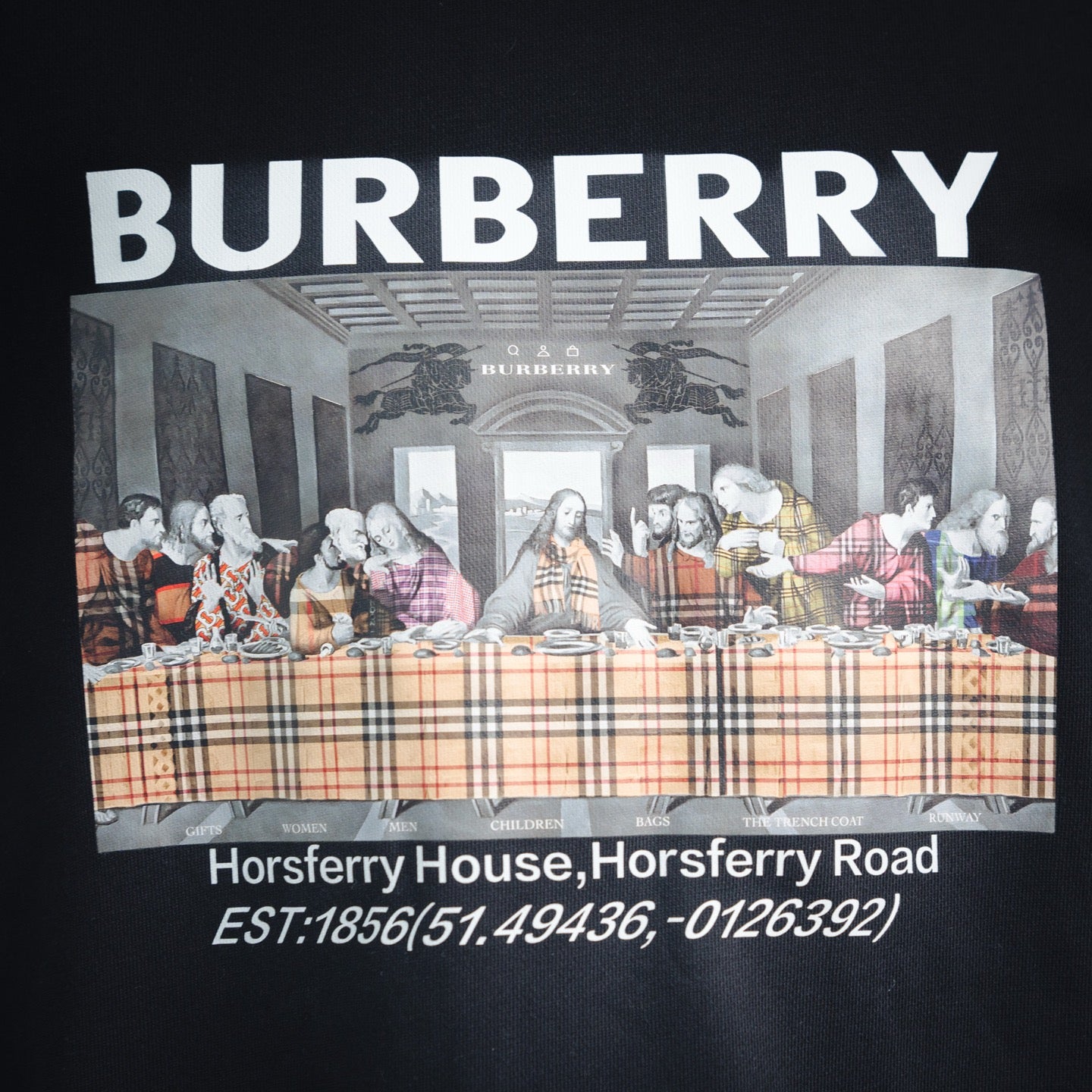 Burbery 25fw printed sweatshirt