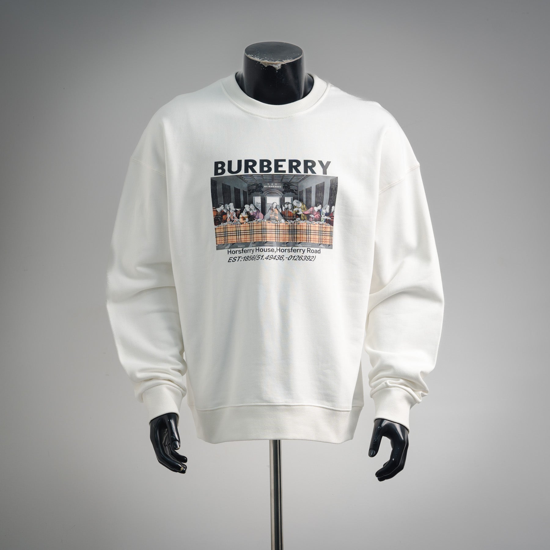 Burbery 25fw printed sweatshirt