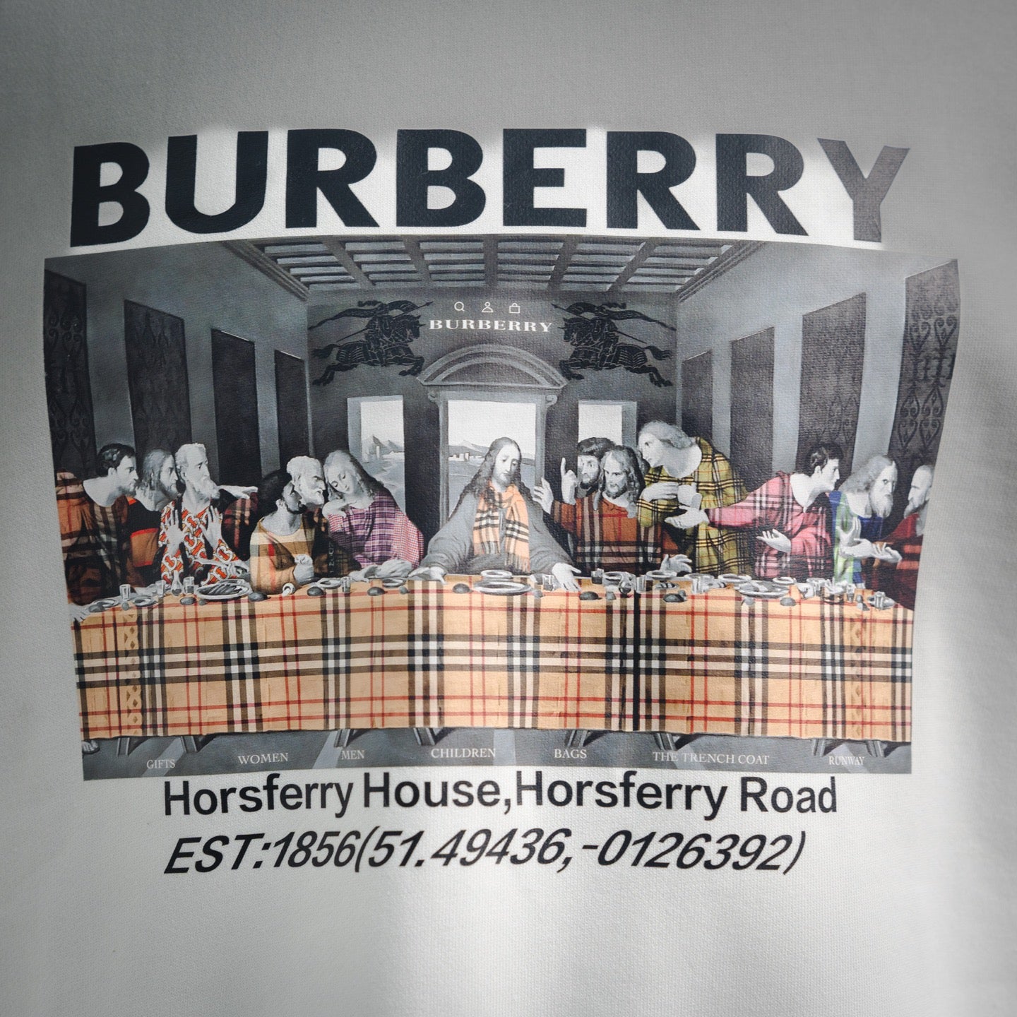 Burbery 25fw printed sweatshirt