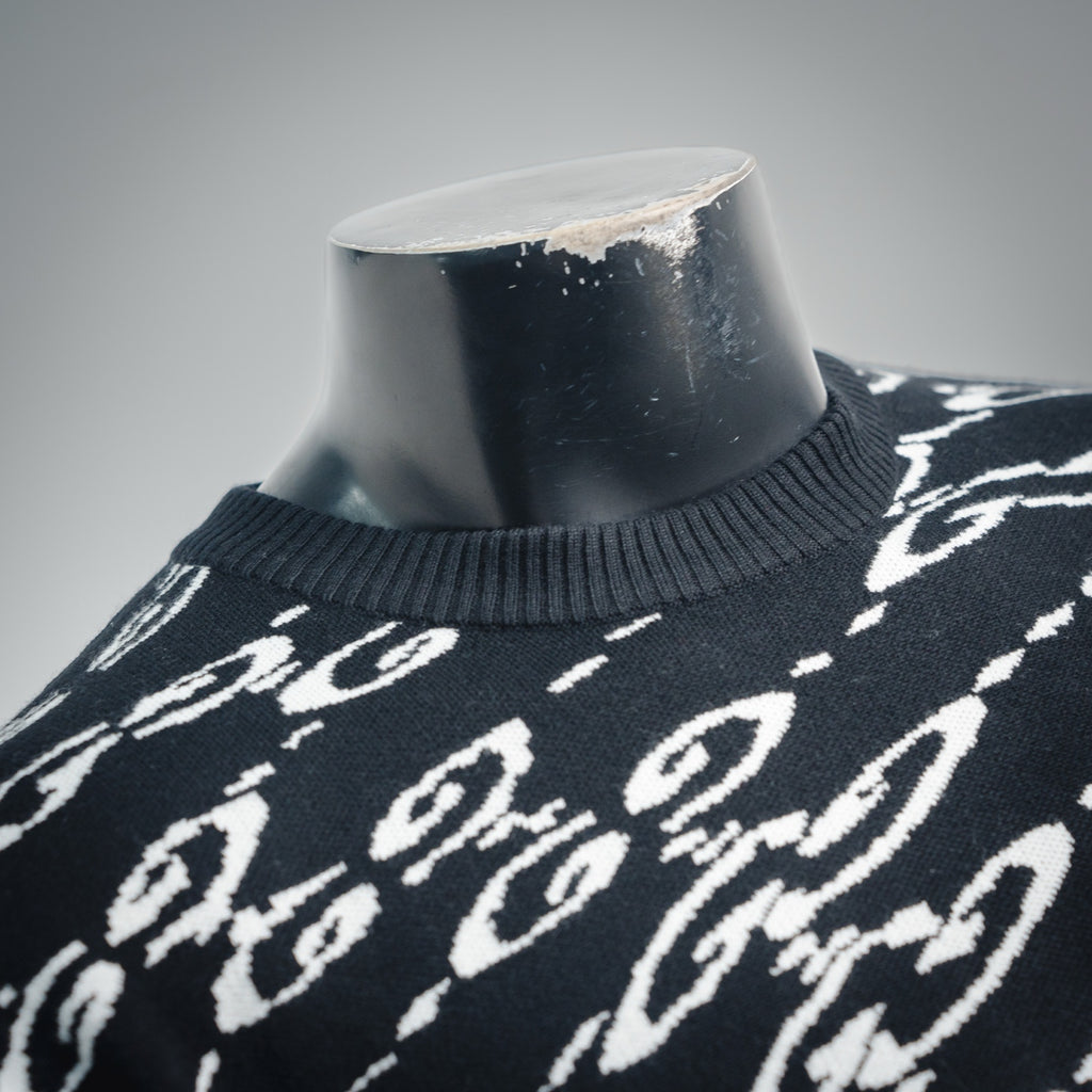 Guc 25fw jacquard sweater