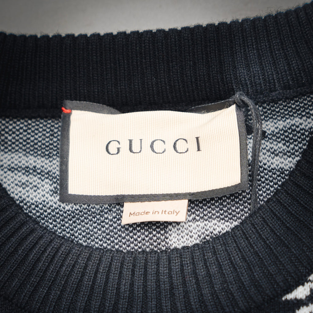 Guc 25fw jacquard sweater