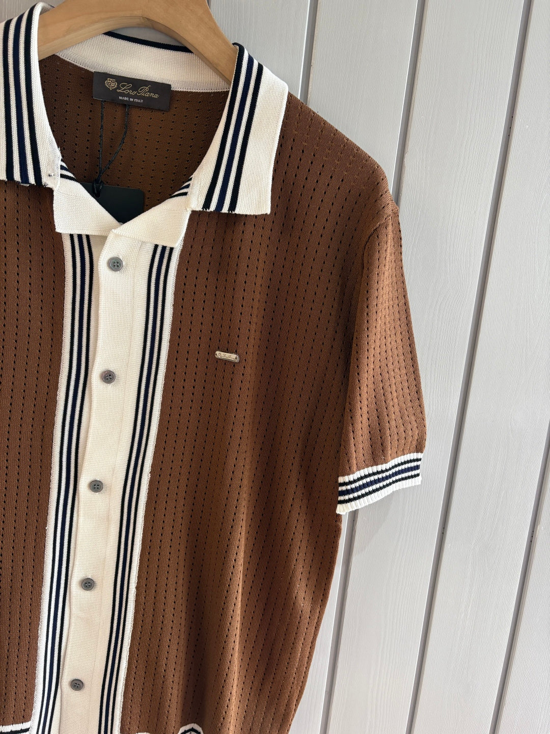 Loro 25fw jacquard t-shirt