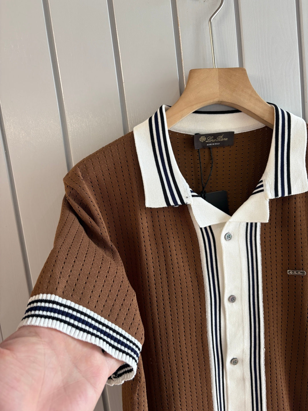 Loro 25fw jacquard t-shirt