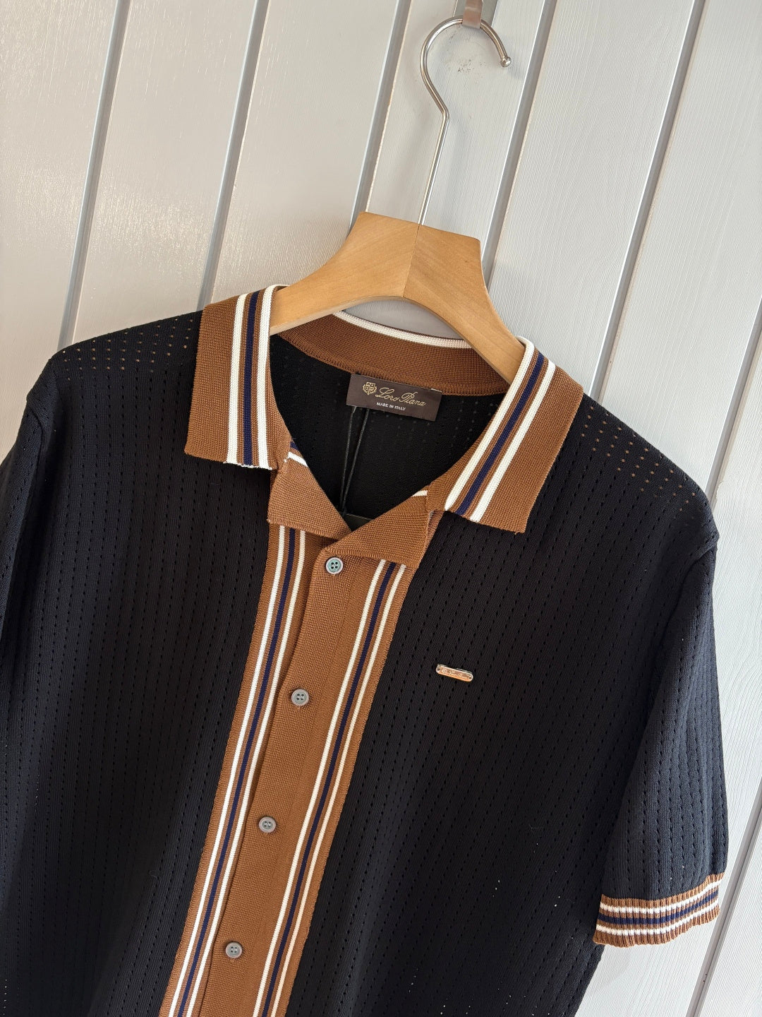 Loro 25fw jacquard t-shirt