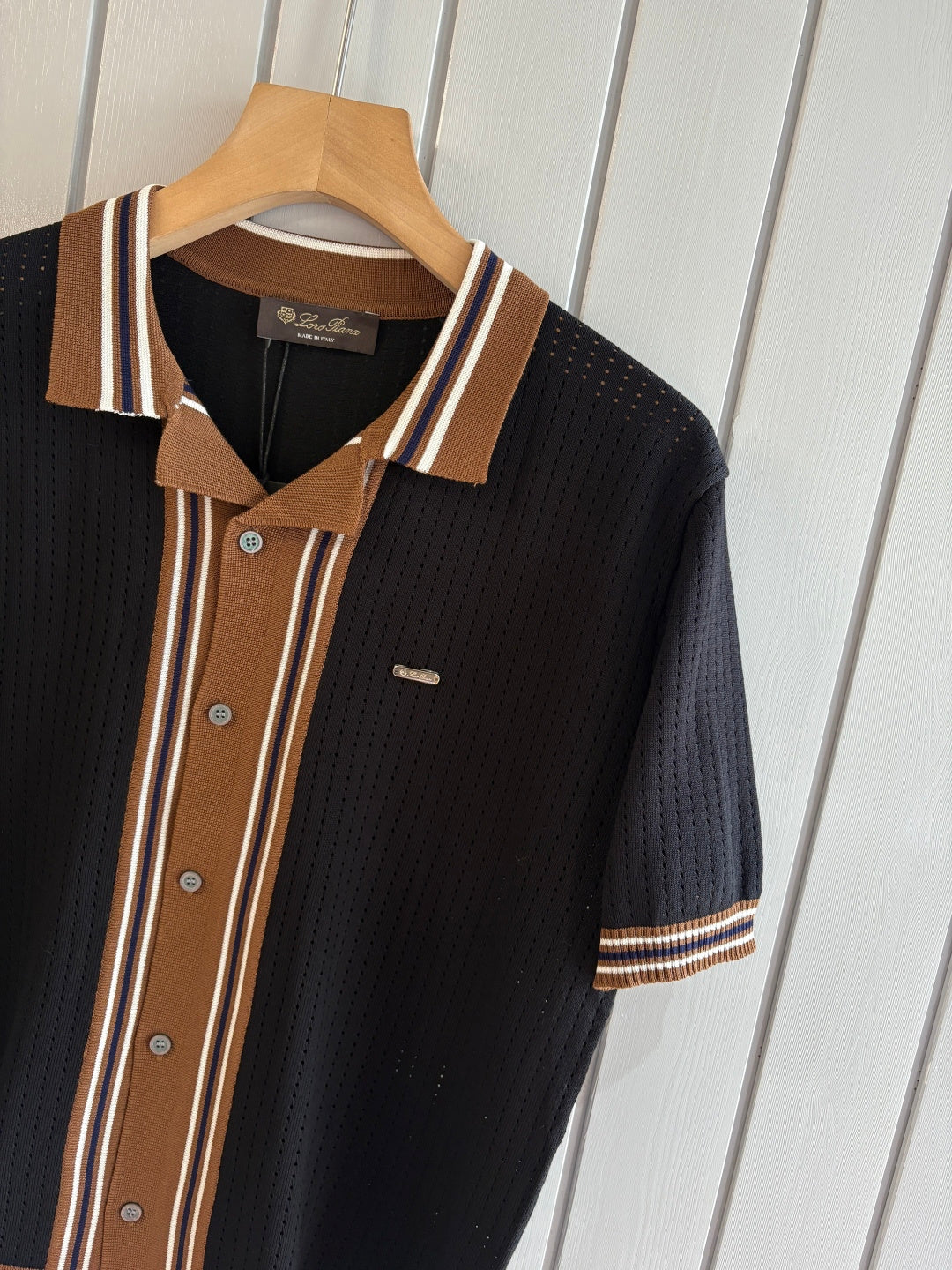 Loro 25fw jacquard t-shirt