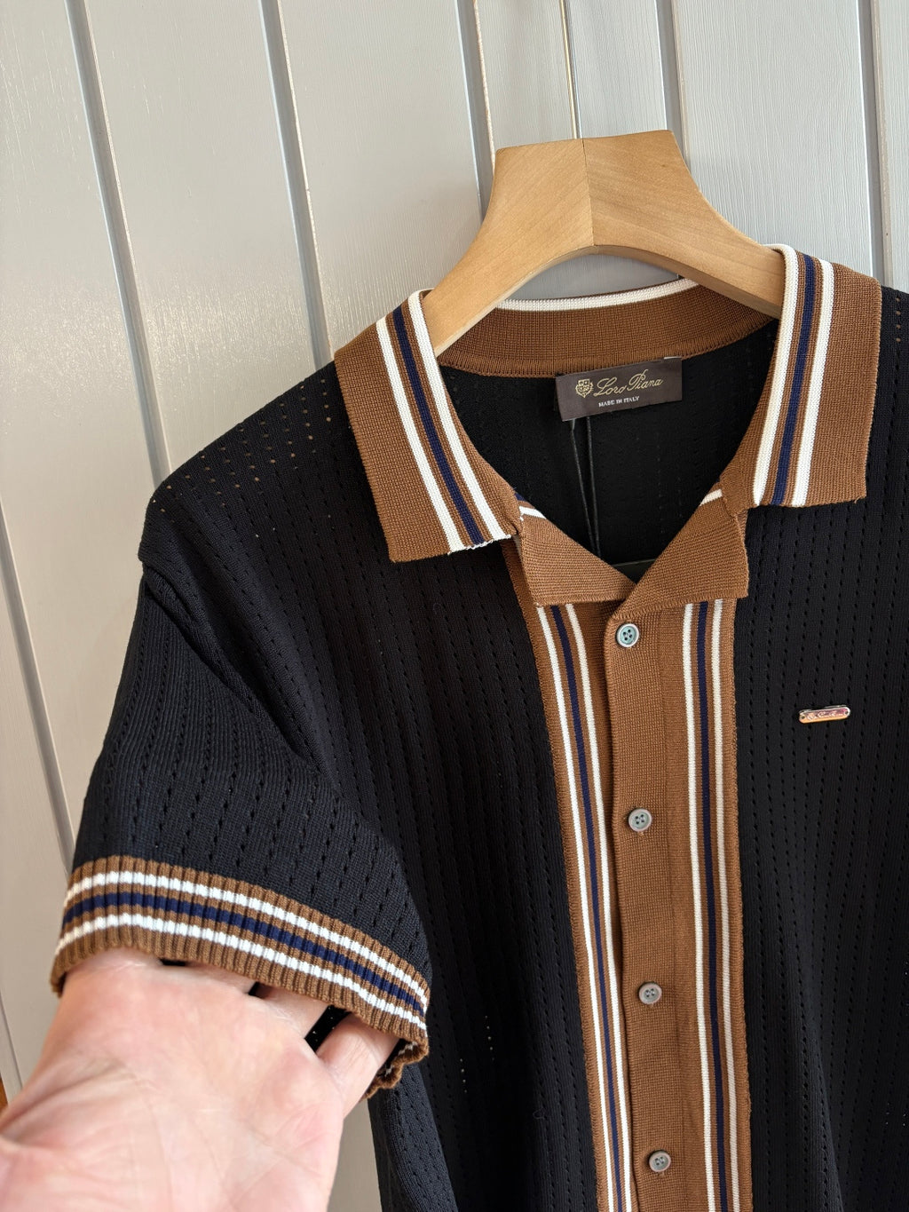 Loro 25fw jacquard t-shirt