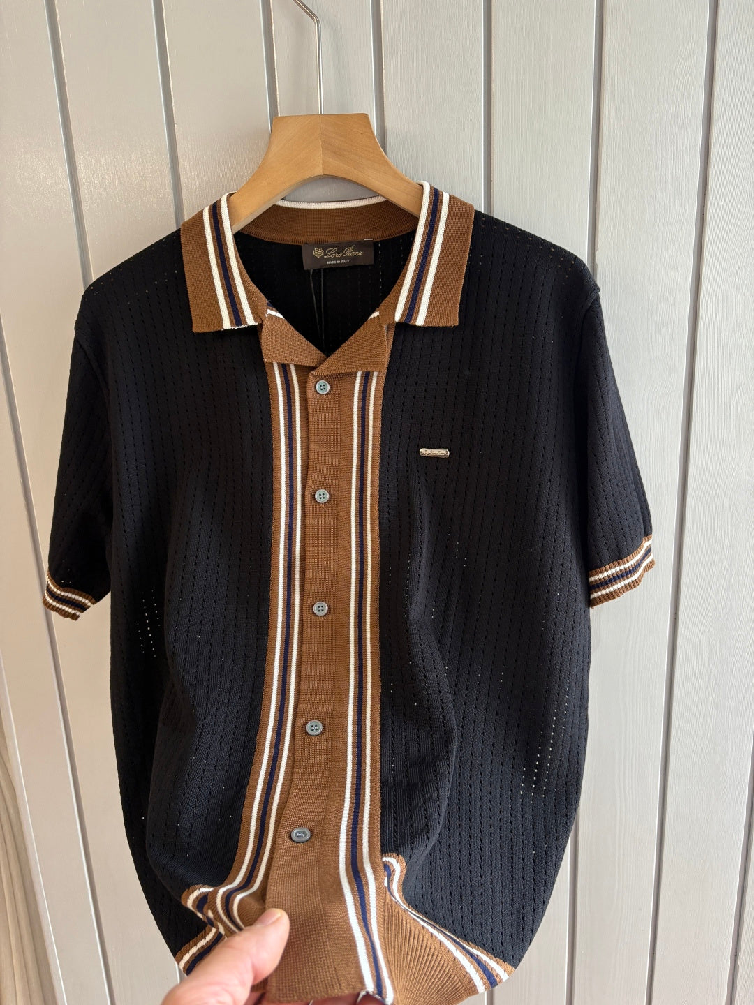 Loro 25fw jacquard t-shirt