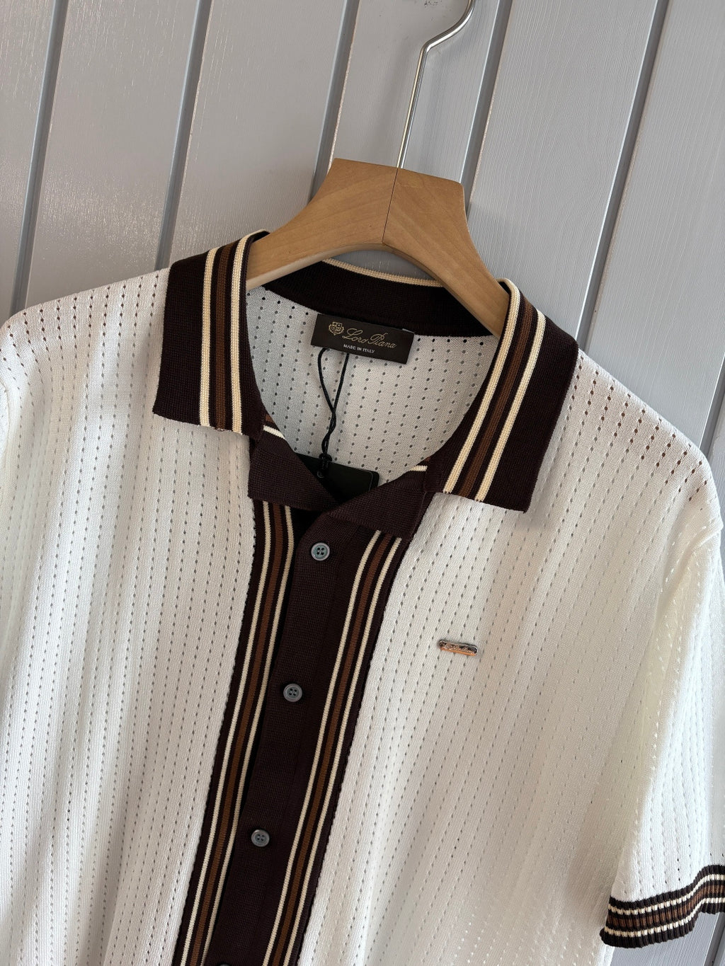 Loro 25fw jacquard t-shirt