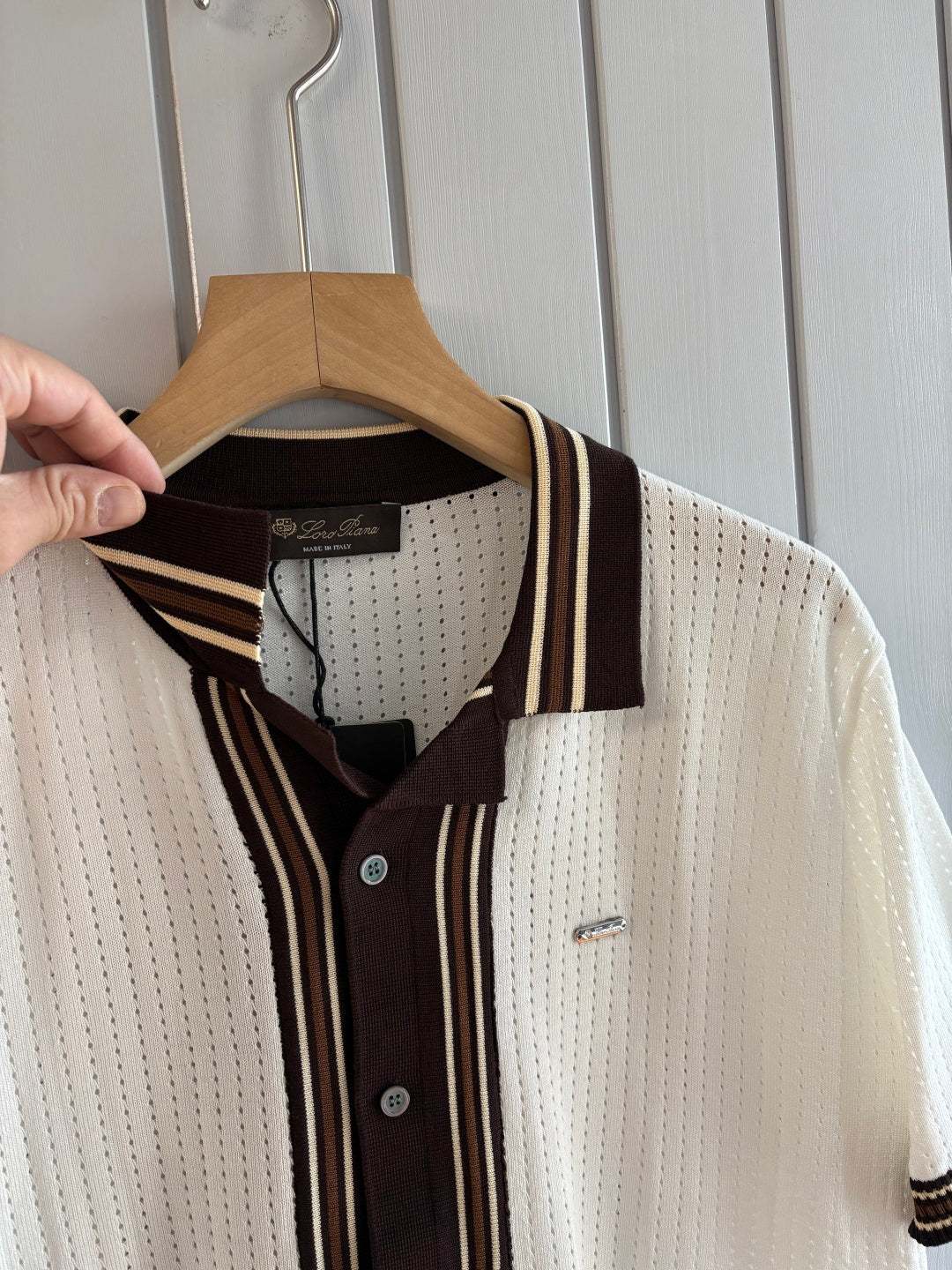 Loro 25fw jacquard t-shirt