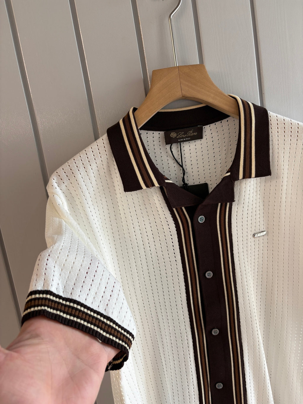 Loro 25fw jacquard t-shirt