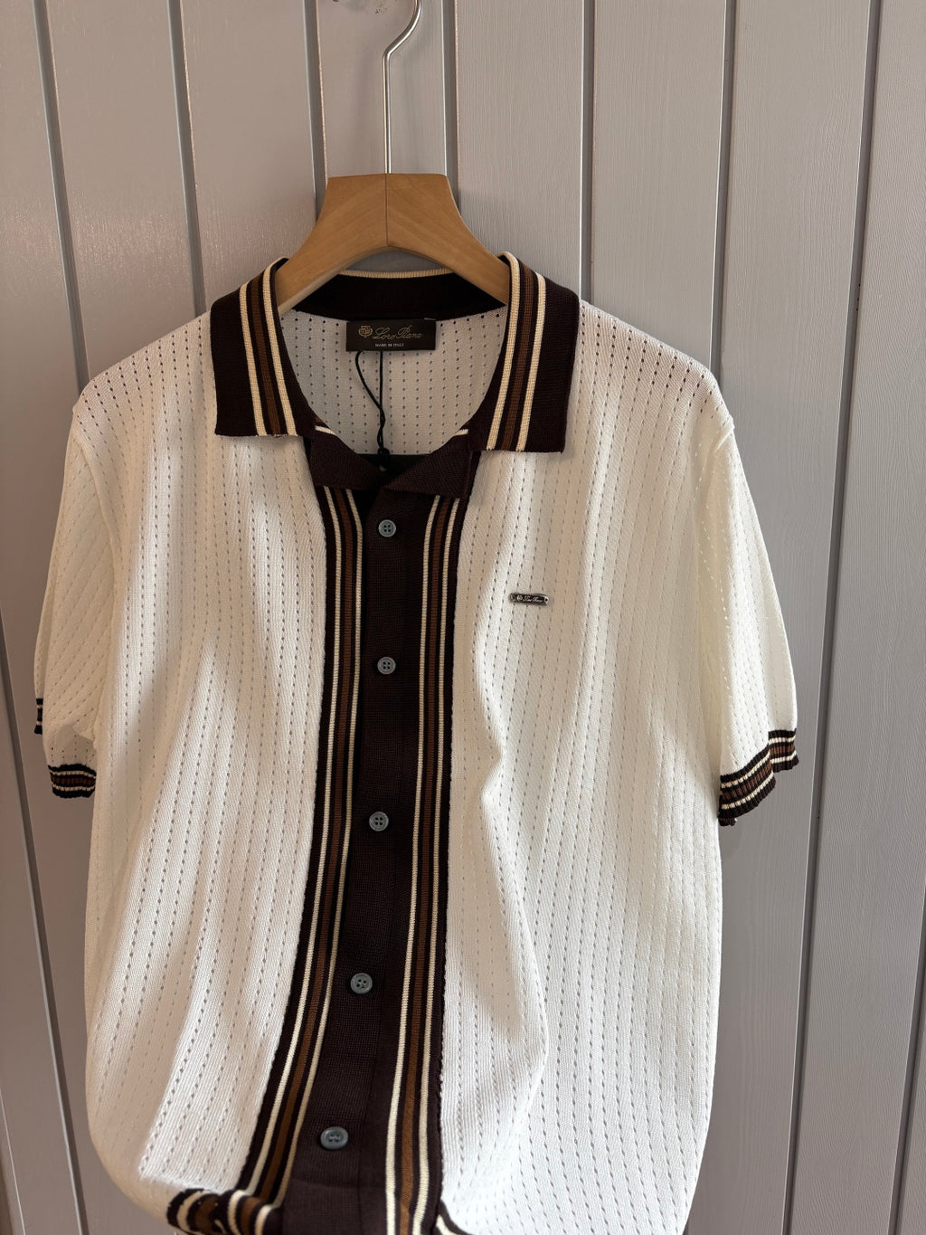 Loro 25fw jacquard t-shirt