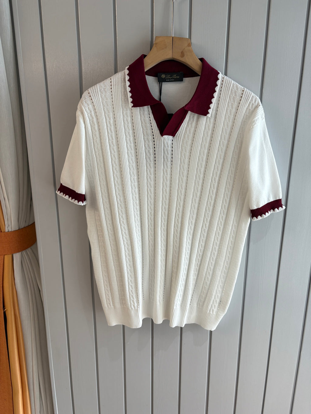 Loro 25fw jacquard t-shirt