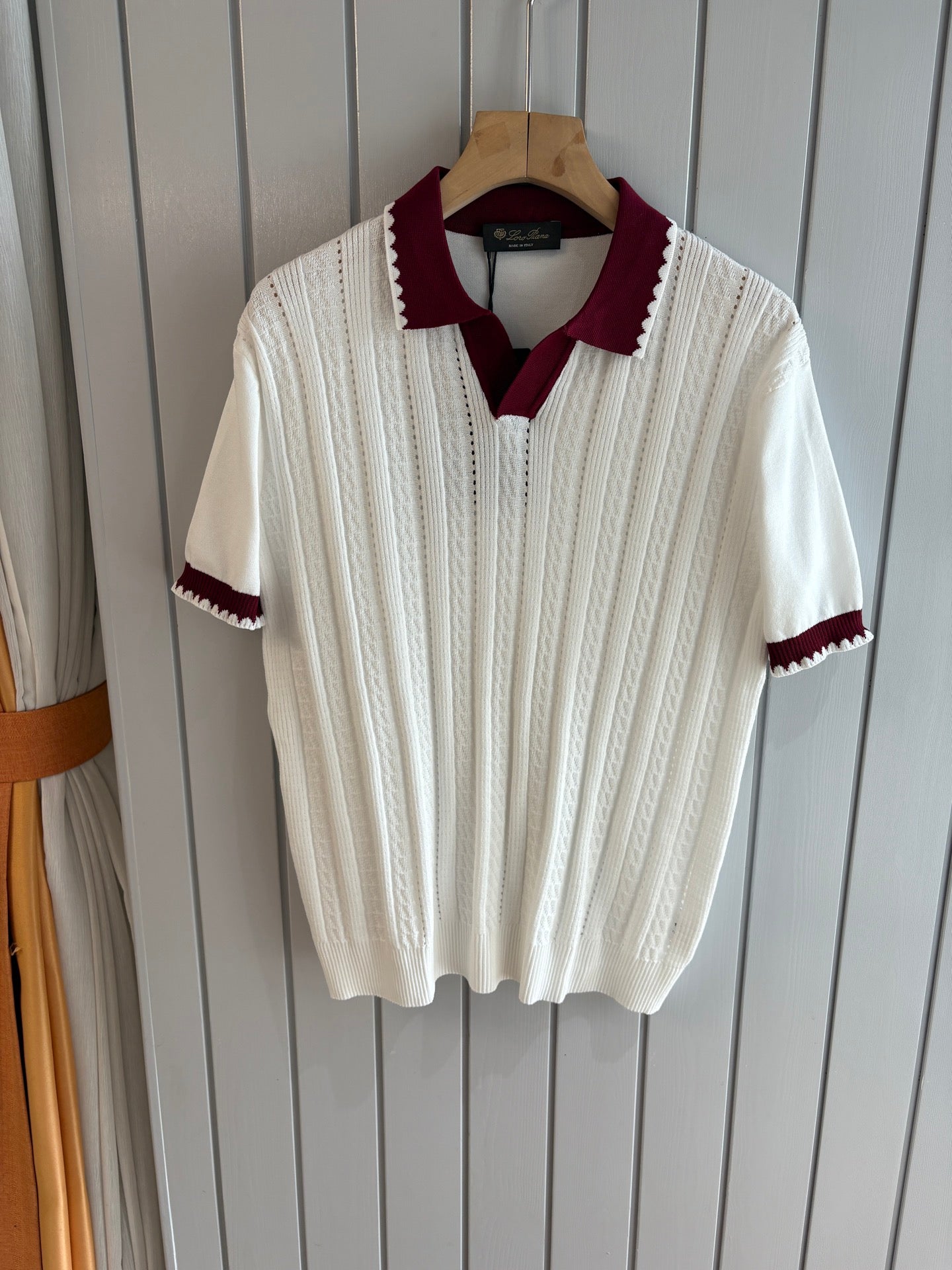 Loro 25fw jacquard t-shirt