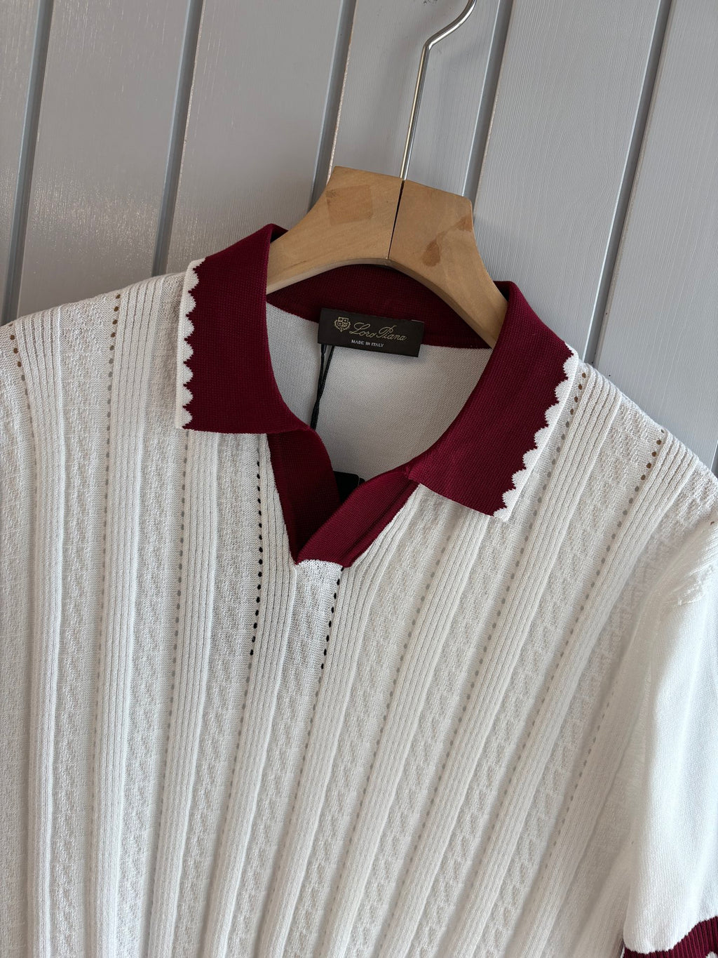 Loro 25fw jacquard t-sshirt