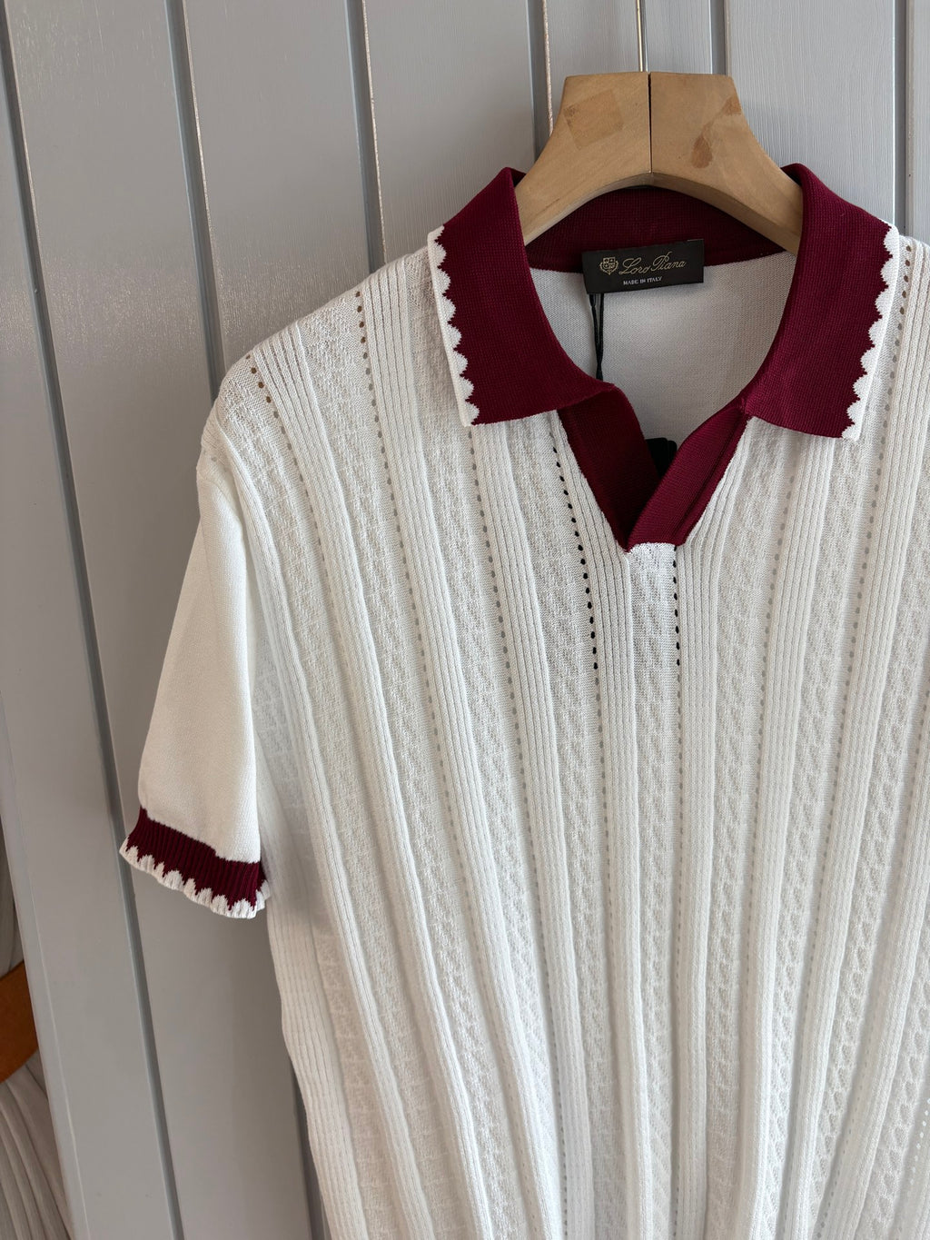 Loro 25fw jacquard t-shirt