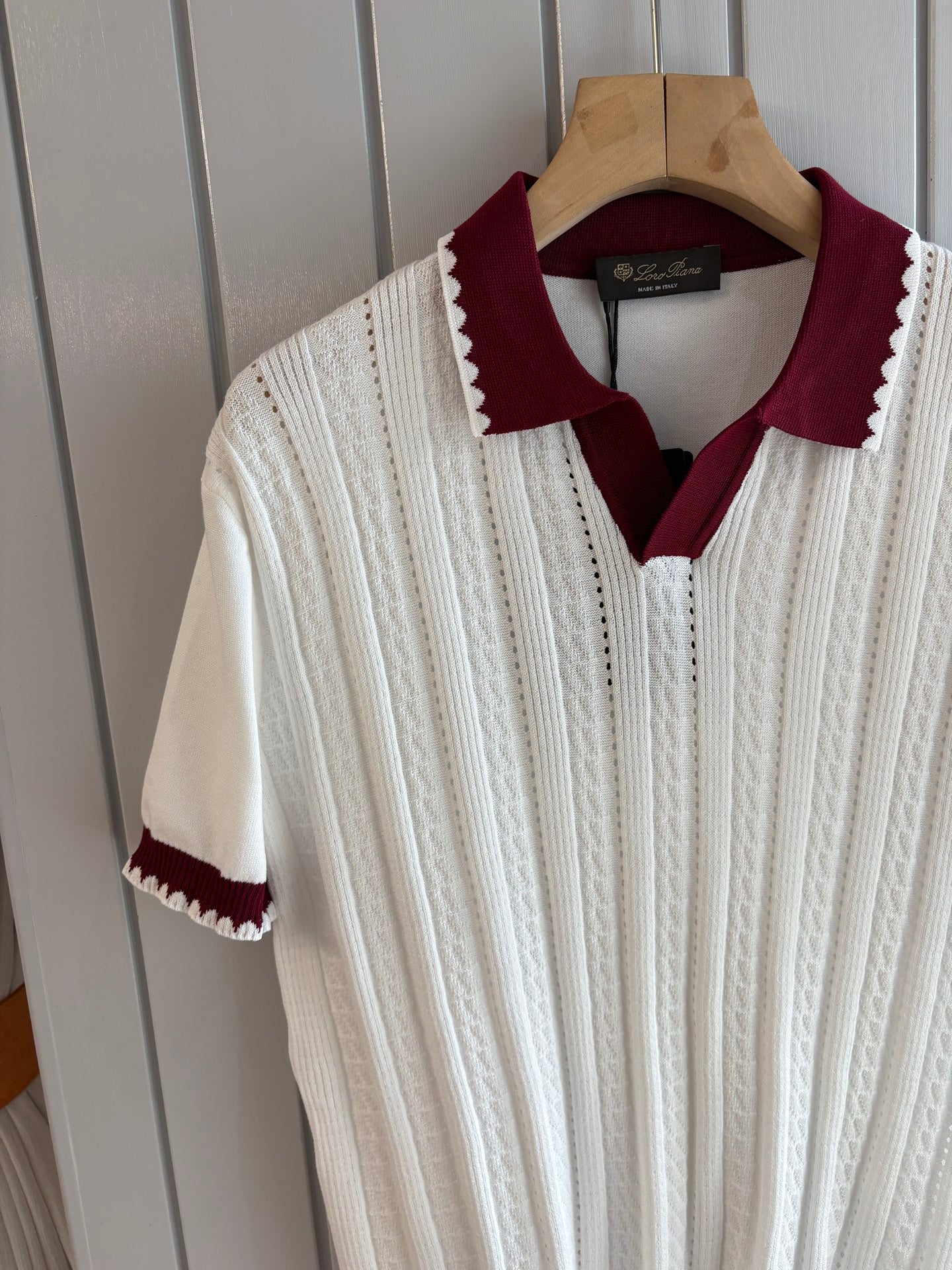 Loro 25fw jacquard t-shirt