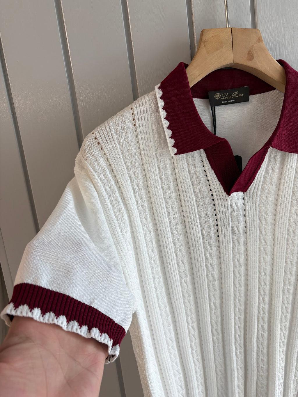 Loro 25fw jacquard t-shirt